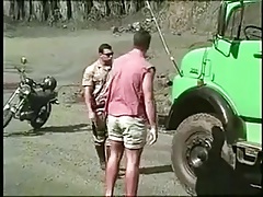 Latin Muscled Fucking Outdoor