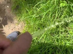 Seducing a stud at forest and pounded him as well