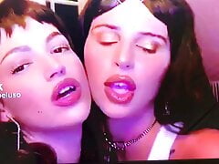 Facial cum tribute - Ursula Corbero & Nathy Peluso