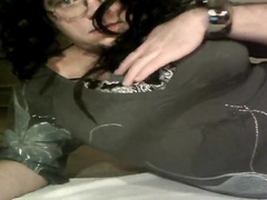 sissy fag fucks ass and eats own cum