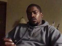 Thick Black Cock Cumming a Nice Load