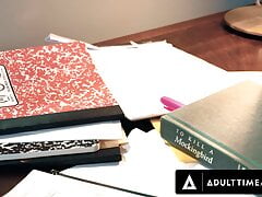 ADULT TIME - Des Irez Plowed His Twink Boyfriend Trevor Harris' Tight Ass Instead Of Studying!