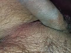 Watching porn alone and Sexy handjob