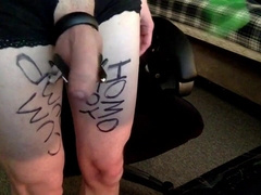 Submissive Twink Boi Used as a Whore: Amateur BDSM