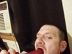 I suck on a big toy
