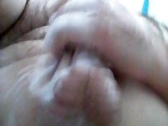 Whacking a small dick in the shower