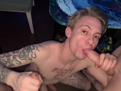 We congratulated a acquaintance on his b-day with a gang hump, screwed him in all places - 476