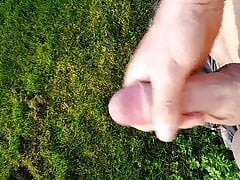 Big outdoor ejaculation