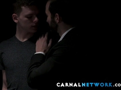 Ethan Tate moans as his master pleases him with a wild and wet nipple play