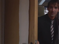 Office anal invasion hookup with twunks Tommy Curtis and Aaron Aurora