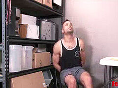 heterosexual boy Taken Advantage Of My Cops In Interrogation - Fisted And booty-fucked