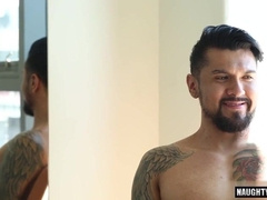 Watch this hot Latin dude pound and shoot his load in this wild anal adventure