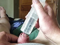 Saturday foreskin session - spray bottle