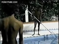 Twinks at pool sucking bareback fucking jerking and cumshot