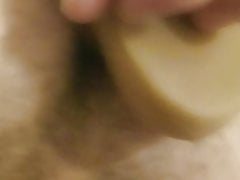 Tight anal dildo play