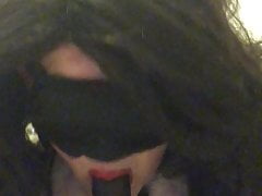 Sissy Milf practicing on her Dildo