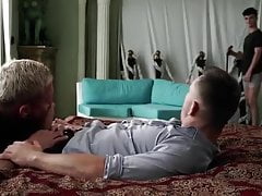 Two men hard fuck boy