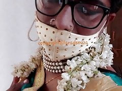 Indian sexy crossdresser Lara D'Souza saree video
