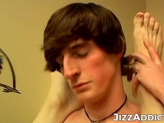 Goth youngster Jase Bionx in a hardcore buttfuck breeding session