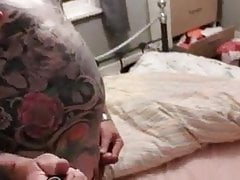 sissy Angela shows little cock