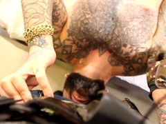 getting a fellatio after service