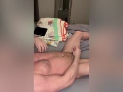 Guy With Small Cock Jerks Until He Busts - Mikey Harper