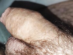 Soft uncut penis to hard and big cum shot in 5 minutes