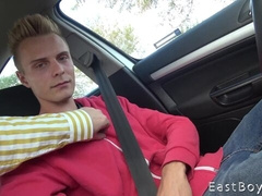 Ricky Massey handjob scene behind the wheel