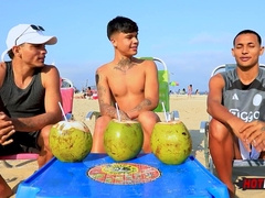 Pummeling our buddy!