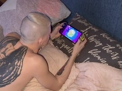 Mischievous mom's lover drills stepson while he plays video games