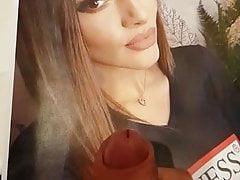 My first ever cum tribute on Bulgarian colleague