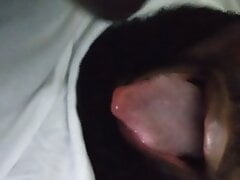 Cum in mouth in stairwell