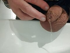 piss compilation into  the sink
