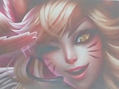 Popstar Ahri Cum Tribute sop 8