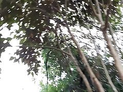 outside