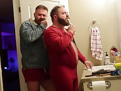 Nightly Routine Into Fucking in Bathroom