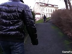 He is picking up stranger for gay game