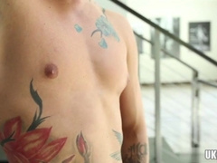 Watch this dude's massive cock get assfucked and facialized in this steamy, cum-filled session!