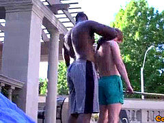 multiracial ginger lad rimmed before rectal