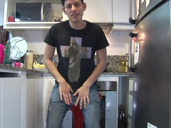 Brazilian Fellow Santiago Stroking Off