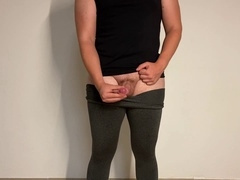 Muscular ass, family cock, edging big cock