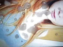 blonde busty slut cum tribute (Slowmo)