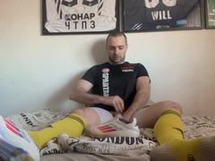 Jack and jizm in Soccer Socks and cleats