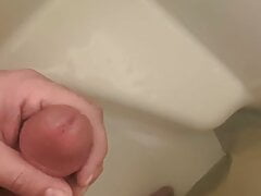 Shower cumshot