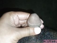 Male Performer POV Closeup Video of Big Black Cock Massage Masturbation