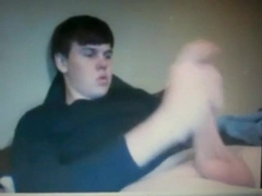 Chubby Guy Strokes His Huge Cock on Cam