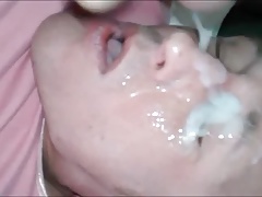 Self-facial after facial from bf