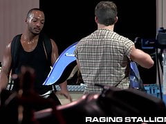 Aggressive Mechanic Sucks His Own Dick Before Pounded