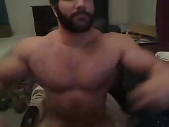 Nasty Bear Solo Masturbation