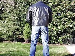 Leather guy enjoying some down time